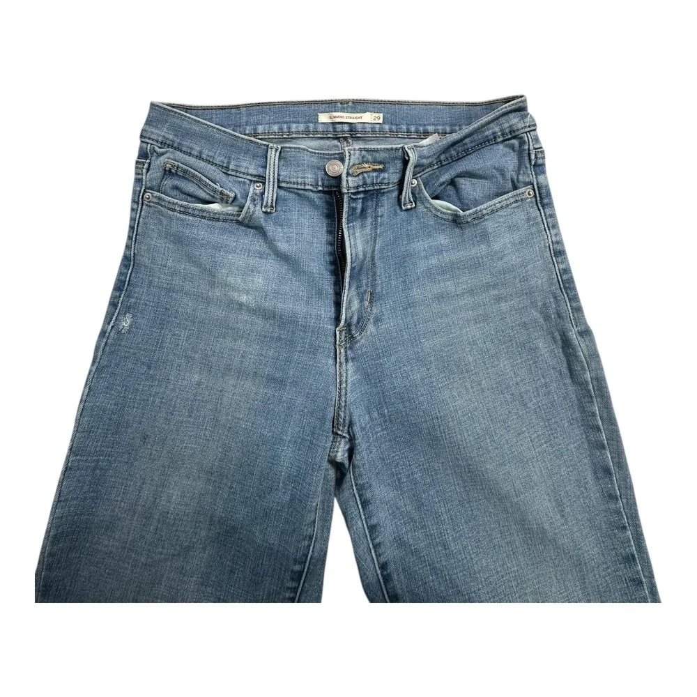 Levi's 721 Slimming Straight Jeans Medium Wash‎ Women's Size 29x30